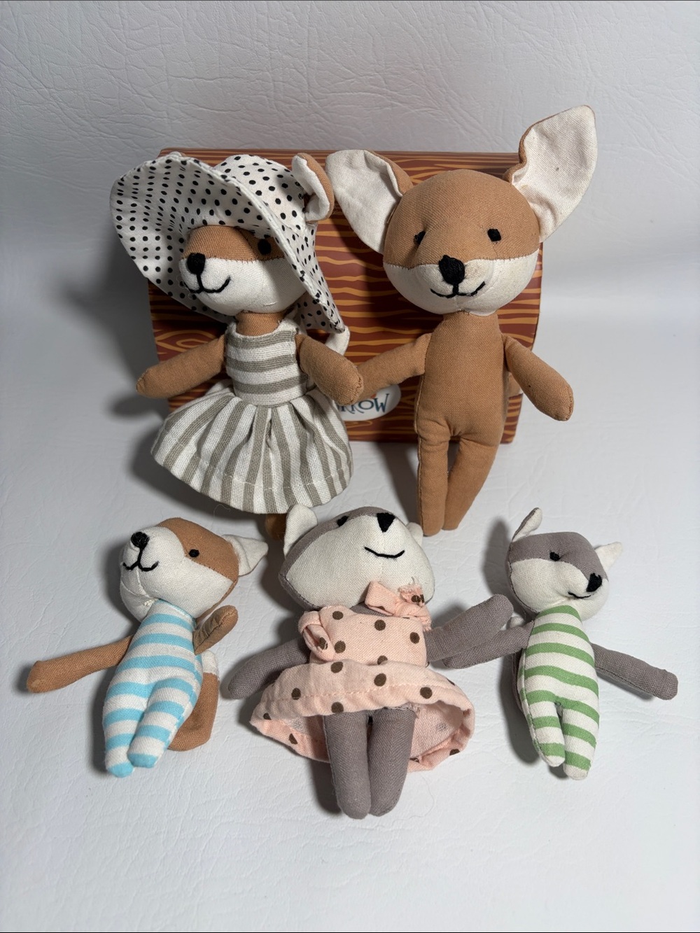 Foxy Burrow Fox Plush Family Set (5 total)